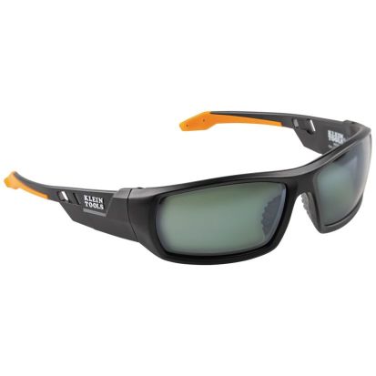 Klein 60539 Glasses, Anti-Fog/Scratch-Resistant, Full-Frame Frame, Black/Orange, PC-ABS/Nylon Frame, Polycarbonate Lens